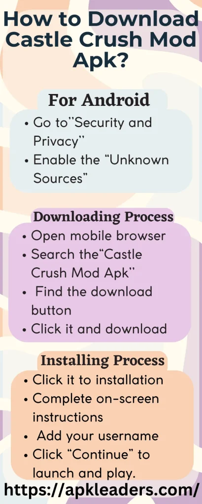 How to Download Castle Crush Mod Apk?